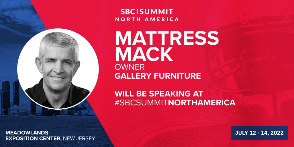 Mattress Mack' to share experience and insights at SBC Summit